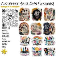 Art Teacher Graphic Stickers Art Teacher Graphic Stickers